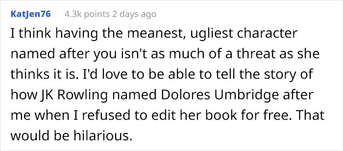 Overly-Confident Writer Is So Sure Her Book Is Going To Be A Best-Seller, Asks An Editor To Edit It For Free Overly-Confident Writer Is So Sure Her Book Is Going To Be A Best-Seller, Asks An Editor To Edit It For Free