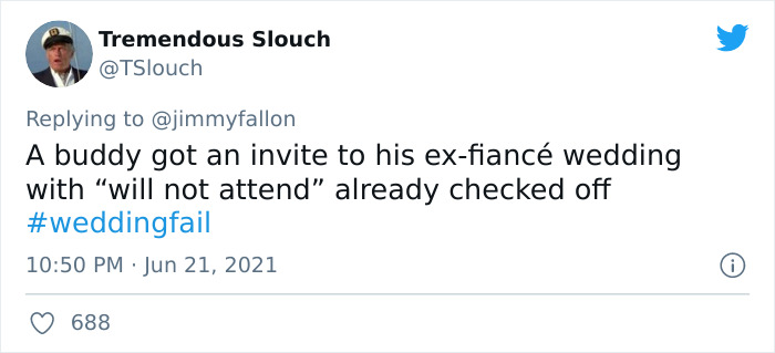 Jimmy Fallon Asks People To Share The Worst Wedding Fails They’ve Seen, And Here Are 40 Responses (New Pics) Jimmy Fallon Asks People To Share The Worst Wedding Fails They’ve Seen, And Here Are 40 Responses (New Pics)