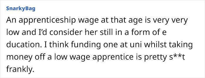 Mom Charges Her 17-Year-Old Daughter Over $16k A Year To Fund Her 18-Year-Old Son, Receives Backlash Online Mom Charges Her 17-Year-Old Daughter Over $16k A Year To Fund Her 18-Year-Old Son, Receives Backlash Online