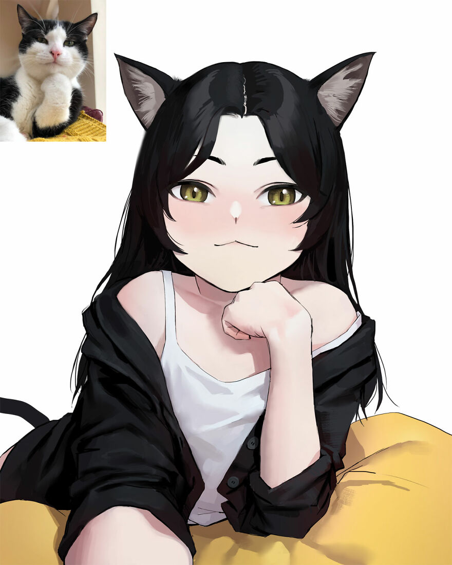 What Would Cats Look Like As Anime Girls? This Japanese Illustrator Has The Answer What Would Cats Look Like As Anime Girls? This Japanese Illustrator Has The Answer