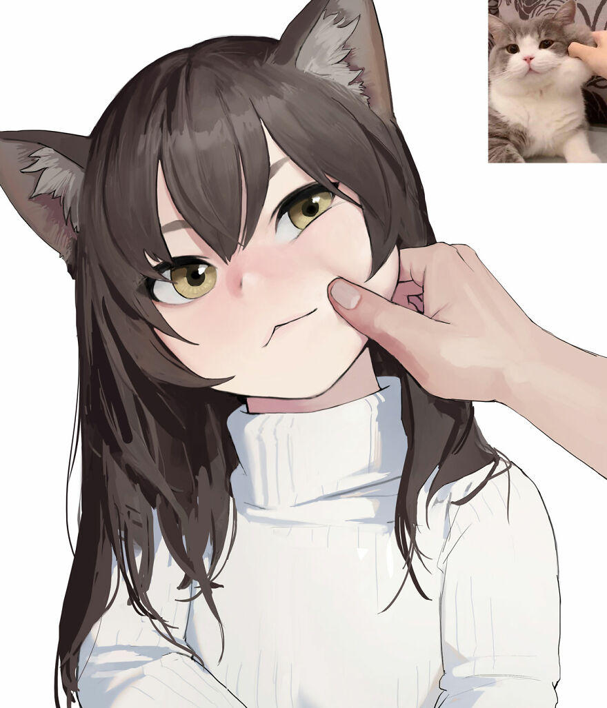 What Would Cats Look Like As Anime Girls? This Japanese Illustrator Has The Answer What Would Cats Look Like As Anime Girls? This Japanese Illustrator Has The Answer