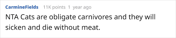Vegan Stepdaughter Makes A Scene After Parents Refuse To Change Their Cat’s Diet To Vegan Vegan Stepdaughter Makes A Scene After Parents Refuse To Change Their Cat’s Diet To Vegan