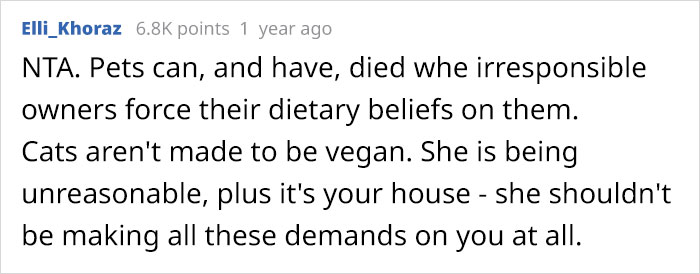 Vegan Stepdaughter Makes A Scene After Parents Refuse To Change Their Cat’s Diet To Vegan Vegan Stepdaughter Makes A Scene After Parents Refuse To Change Their Cat’s Diet To Vegan