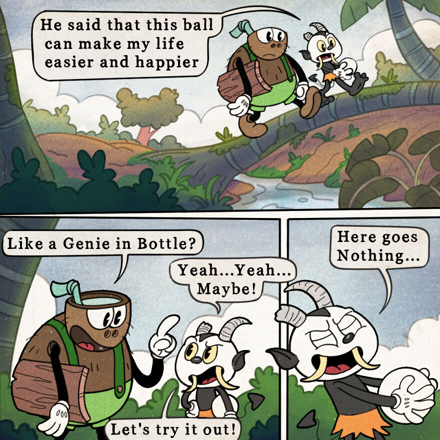 The First Two Episodes Of My Comic Called “The Ball”