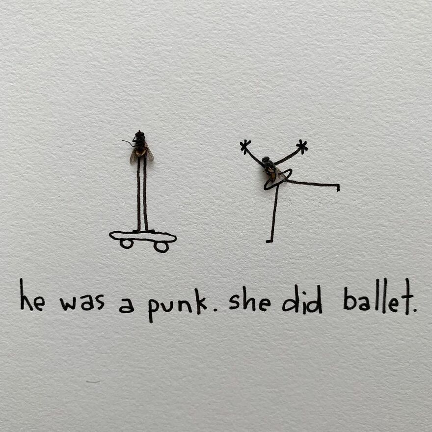 Artist Uses Insects To Make Fun And Quirky Cartoons, Here Are Her Best 70 Works Artist Uses Insects To Make Fun And Quirky Cartoons, Here Are Her Best 70 Works