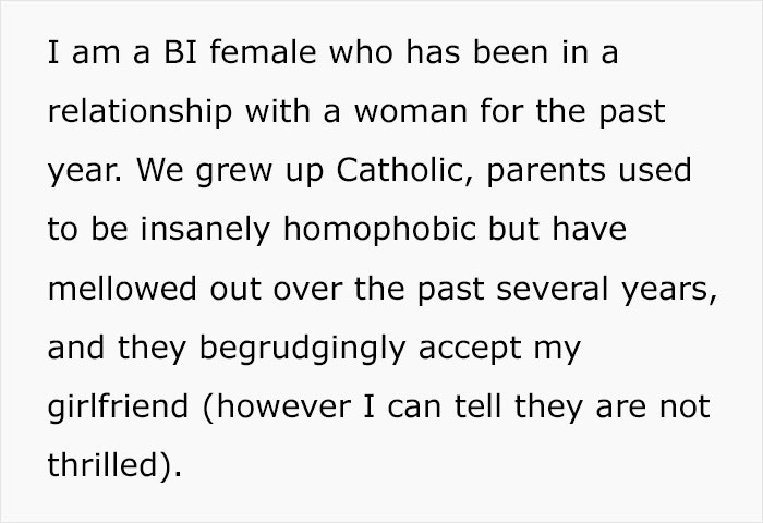 Catholic Woman Doesn’t Want Her Sister To Bring Her Girlfriend To Her Wedding, Starts A Family Conflict Catholic Woman Doesn’t Want Her Sister To Bring Her Girlfriend To Her Wedding, Starts A Family Conflict