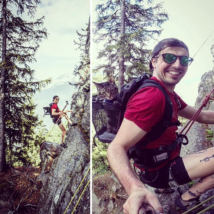 Owner Brings His Cat Everywhere And They Go On All Kinds Of Crazy Adventures Together (30 Pics)