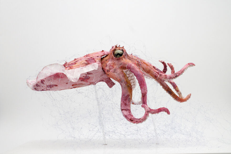 I’ve Created These Animal Sculptures To Show The Consequences Of Ocean Pollution I’ve Created These Animal Sculptures To Show The Consequences Of Ocean Pollution