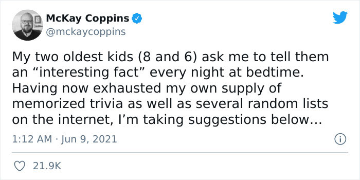 Dad Asks The Internet What Interesting Facts They Know So He Could Tell Them To His 2 Kids, Receives 40 Answers