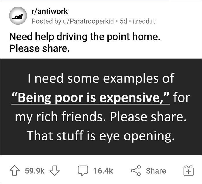 30 Things That End Up Costing More For Poor People Than For The Rich 30 Things That End Up Costing More For Poor People Than For The Rich