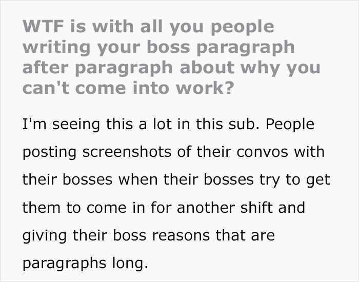 Person Shares What Employees Need To Stop Discussing With Their Bosses Once And For All Person Shares What Employees Need To Stop Discussing With Their Bosses Once And For All