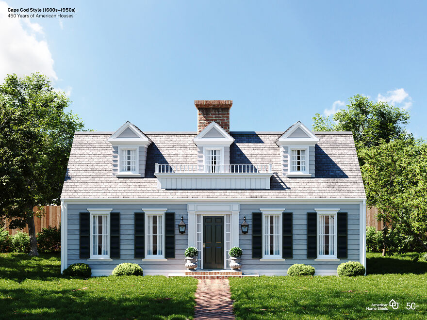 Designers Visualize The Same American House In 10 Different Styles From The Last Five Centuries Designers Visualize The Same American House In 10 Different Styles From The Last Five Centuries
