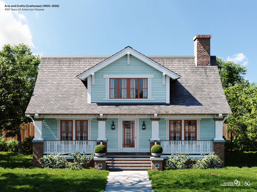 Designers Visualize The Same American House In 10 Different Styles From The Last Five Centuries Designers Visualize The Same American House In 10 Different Styles From The Last Five Centuries