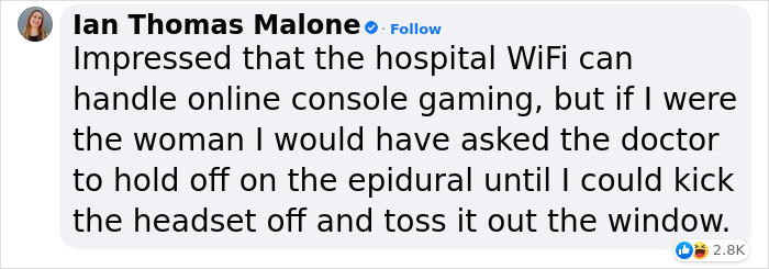 “My Boyfriend Brought His Entire Gaming System To The Hospital During My 21-Hour-Long Induction” “My Boyfriend Brought His Entire Gaming System To The Hospital During My 21-Hour-Long Induction”