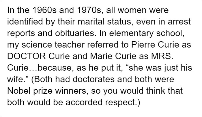 “People Now Do Not Realize What It Was Like Then”: Tumblr User Lists What Things Weren’t Legal For Women In The 1960s “People Now Do Not Realize What It Was Like Then”: Tumblr User Lists What Things Weren’t Legal For Women In The 1960s