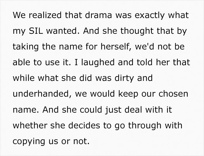 Sister-In-Law Steals Baby Name Out Of Spite, Regrets It After The Couple’s Reaction Sister-In-Law Steals Baby Name Out Of Spite, Regrets It After The Couple’s Reaction