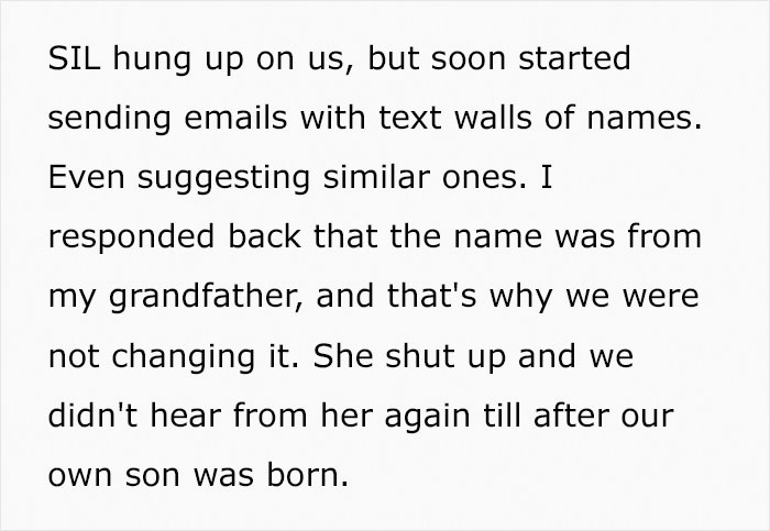 Sister-In-Law Steals Baby Name Out Of Spite, Regrets It After The Couple’s Reaction Sister-In-Law Steals Baby Name Out Of Spite, Regrets It After The Couple’s Reaction