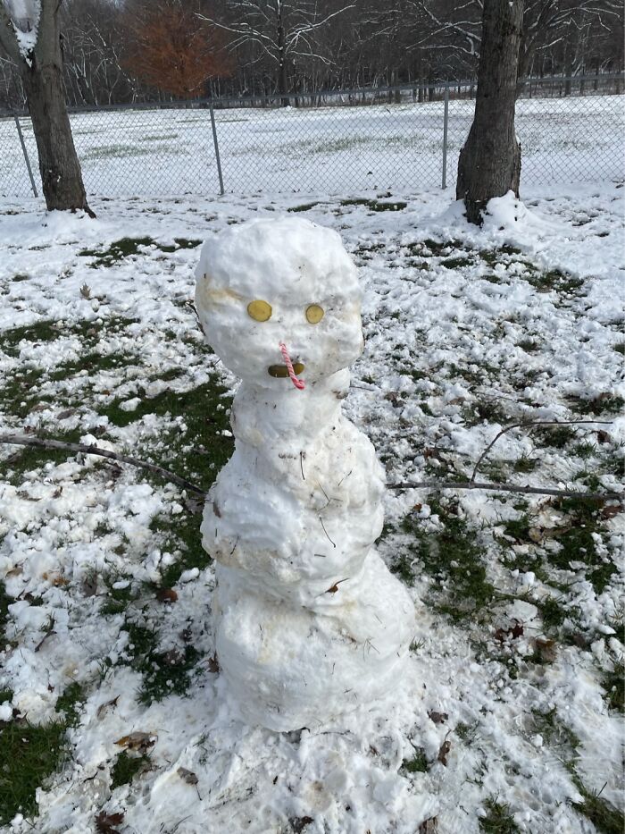 Hey Pandas, Post A Photo Of A Snowman You Made (Closed)