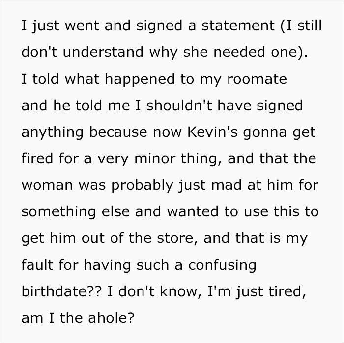 Person Is Debating Whether To Feel Guilty For Getting A Cashier In Trouble, Asks The Internet If They Were At Fault Person Is Debating Whether To Feel Guilty For Getting A Cashier In Trouble, Asks The Internet If They Were At Fault