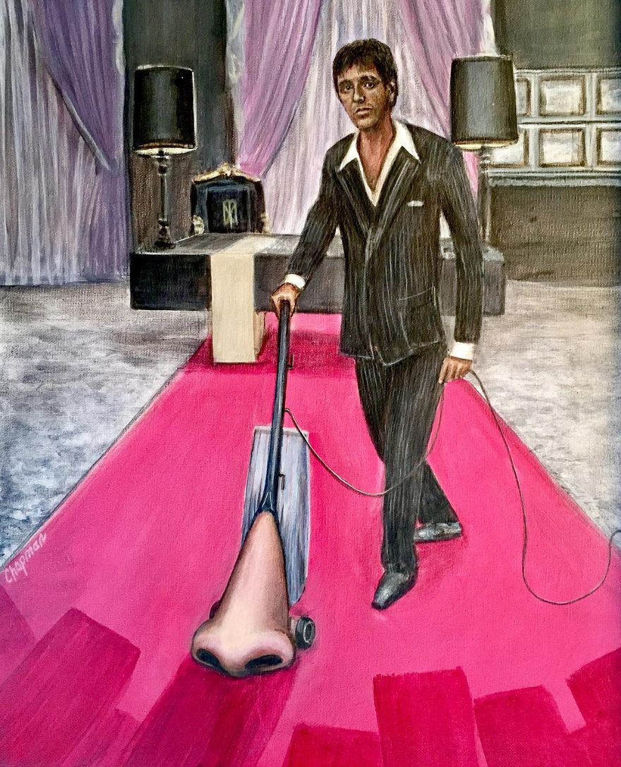 Artist Gives A Comically Exaggerated Representation Of Popular Characters And Phenomena In His Paintings, And Here Are The Best 59 Pics Artist Gives A Comically Exaggerated Representation Of Popular Characters And Phenomena In His Paintings, And Here Are The Best 59 Pics