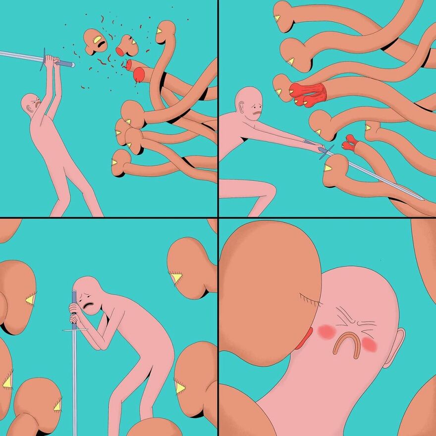 Artist Creates Comics That Involve Dark Humor, Surrealism, And Satire (30 New Pics)