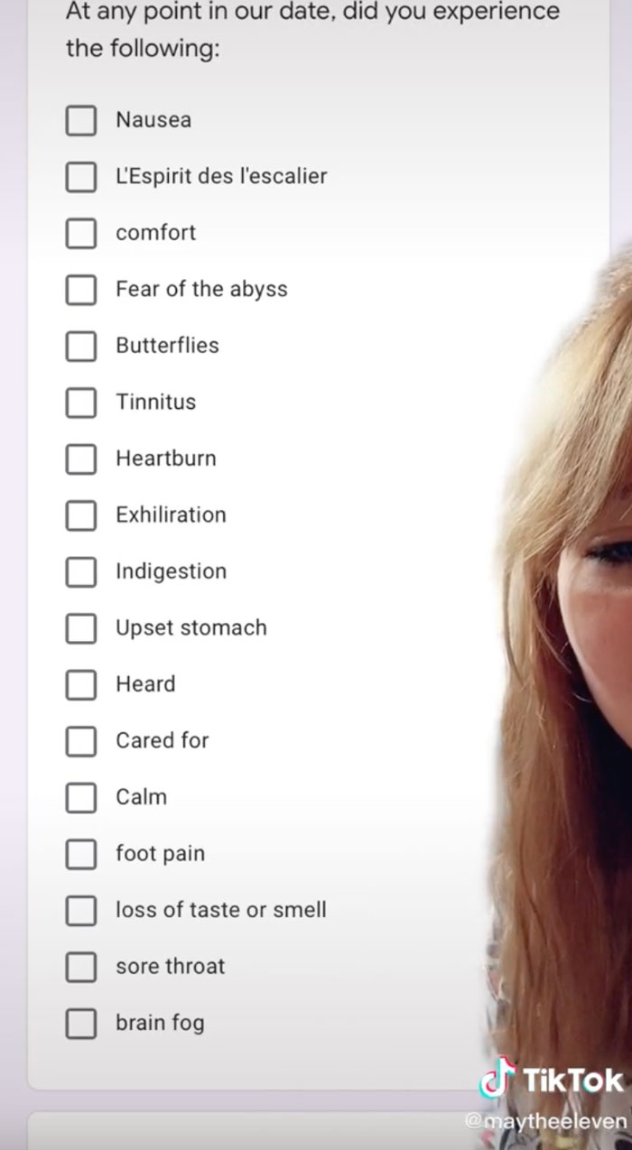 TikToker Shows How Her Now Boyfriend Sent A Google Form Before Their First Date And People Are In Awe TikToker Shows How Her Now Boyfriend Sent A Google Form Before Their First Date And People Are In Awe