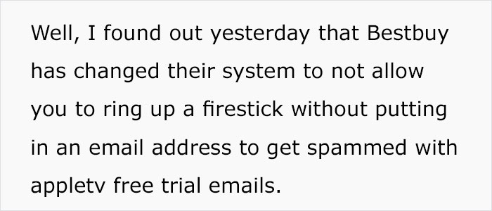 Employee At Best Buy Is Forced To Spam Customers With Free Trial, Gets Revenge On Corporate Instead Employee At Best Buy Is Forced To Spam Customers With Free Trial, Gets Revenge On Corporate Instead