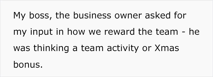 Manager Shares How He Chose To Reward His Employees Instead Of A Christmas Bonus And People Applaud Him Manager Shares How He Chose To Reward His Employees Instead Of A Christmas Bonus And People Applaud Him