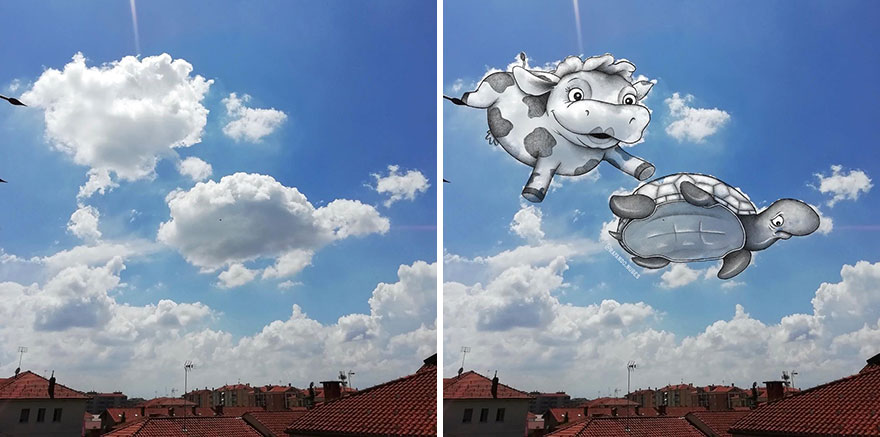 Clouds Come Alive As Cute Animals In The Drawings Of This Artist (80 Pics) Clouds Come Alive As Cute Animals In The Drawings Of This Artist (80 Pics)