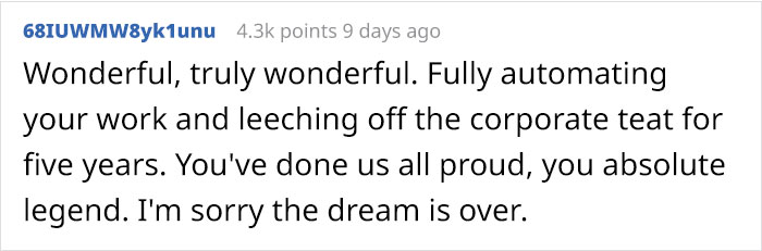 “You’ve Won The Game”: Employee Hacks His Job, Gets Paid To Do Nothing For 5 Years “You’ve Won The Game”: Employee Hacks His Job, Gets Paid To Do Nothing For 5 Years