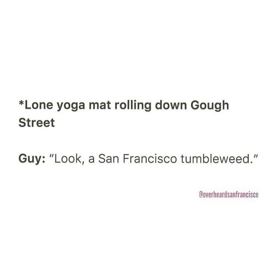 50 Hilarious Private Conversations People Overheard In San Francisco And Just Had To Share 50 Hilarious Private Conversations People Overheard In San Francisco And Just Had To Share