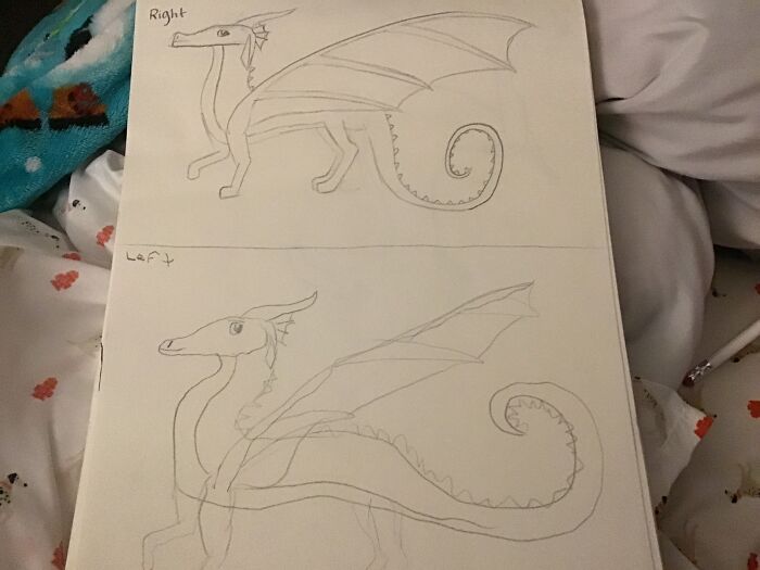 Hey Pandas, Draw The Same Picture With Your Dominant And Non-Dominant Hand (Closed)