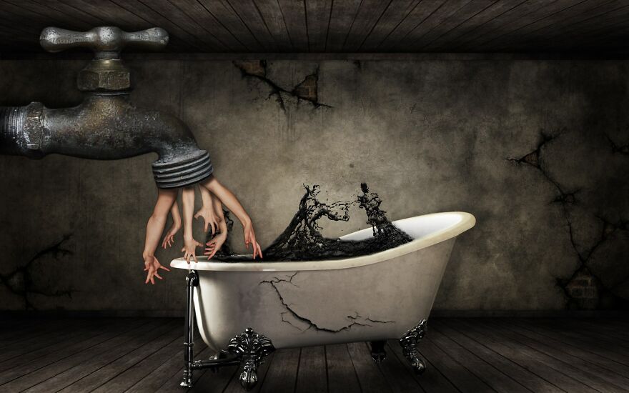 I Recreate My Nightmares In Photoshop (7 Pics) I Recreate My Nightmares In Photoshop (7 Pics)