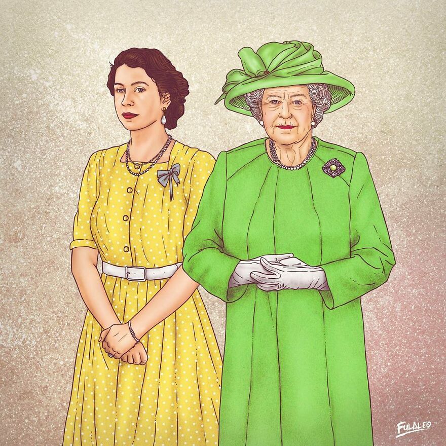 This Artist Drew Celebrities With The Younger Versions Of Themselves, And Here Are The Best 19 Pics This Artist Drew Celebrities With The Younger Versions Of Themselves, And Here Are The Best 19 Pics