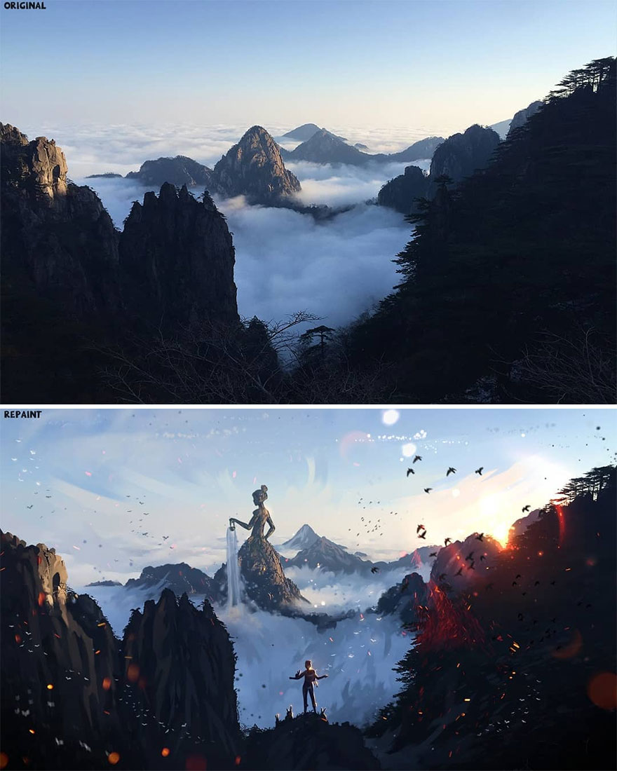 Czech Artist Draws On Top Of People’s Nature Photos, And The Result Looks Otherworldly (84 Pics) Czech Artist Draws On Top Of People’s Nature Photos, And The Result Looks Otherworldly (84 Pics)