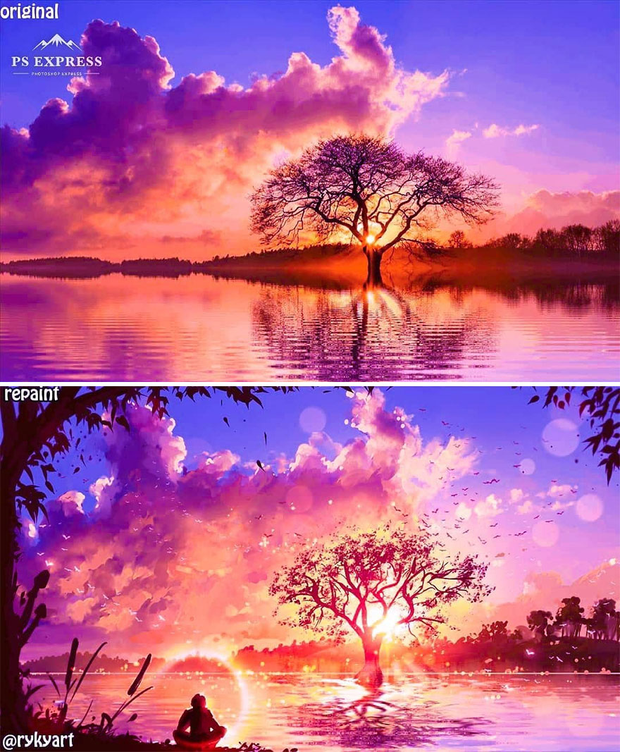 Czech Artist Draws On Top Of People’s Nature Photos, And The Result Looks Otherworldly (84 Pics) Czech Artist Draws On Top Of People’s Nature Photos, And The Result Looks Otherworldly (84 Pics)