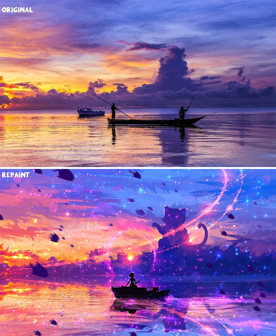 Czech Artist Draws On Top Of People’s Nature Photos, And The Result Looks Otherworldly (84 Pics) Czech Artist Draws On Top Of People’s Nature Photos, And The Result Looks Otherworldly (84 Pics)