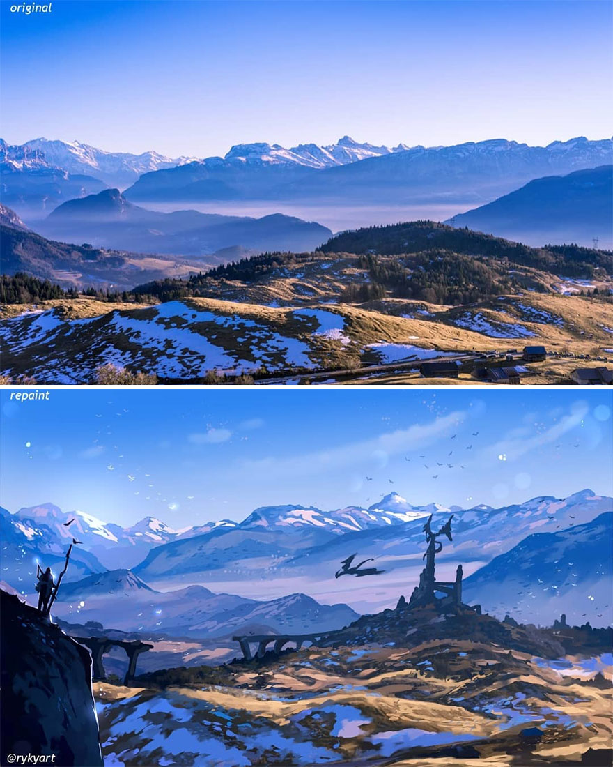 Czech Artist Draws On Top Of People’s Nature Photos, And The Result Looks Otherworldly (84 Pics) Czech Artist Draws On Top Of People’s Nature Photos, And The Result Looks Otherworldly (84 Pics)