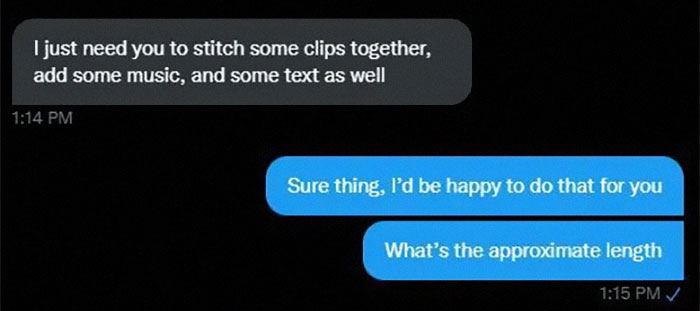 Client Doesn’t “Feel Like Paying” Editor For The Work, They Have A Perfect Clapback Client Doesn’t “Feel Like Paying” Editor For The Work, They Have A Perfect Clapback