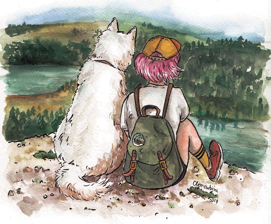 I Left My Job To Be A Full-Time Illustrator, Here Are 30 Cute Moments I Created With Watercolor And Ink I Left My Job To Be A Full-Time Illustrator, Here Are 30 Cute Moments I Created With Watercolor And Ink