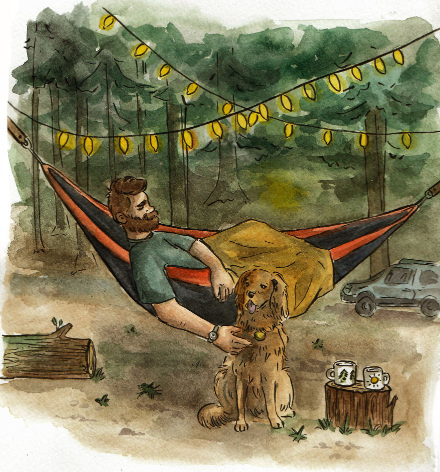 I Left My Job To Be A Full-Time Illustrator, Here Are 30 Cute Moments I Created With Watercolor And Ink I Left My Job To Be A Full-Time Illustrator, Here Are 30 Cute Moments I Created With Watercolor And Ink