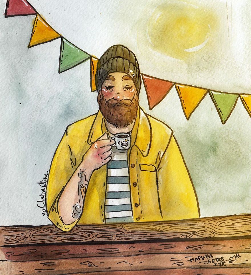 I Left My Job To Be A Full-Time Illustrator, Here Are 30 Cute Moments I Created With Watercolor And Ink I Left My Job To Be A Full-Time Illustrator, Here Are 30 Cute Moments I Created With Watercolor And Ink