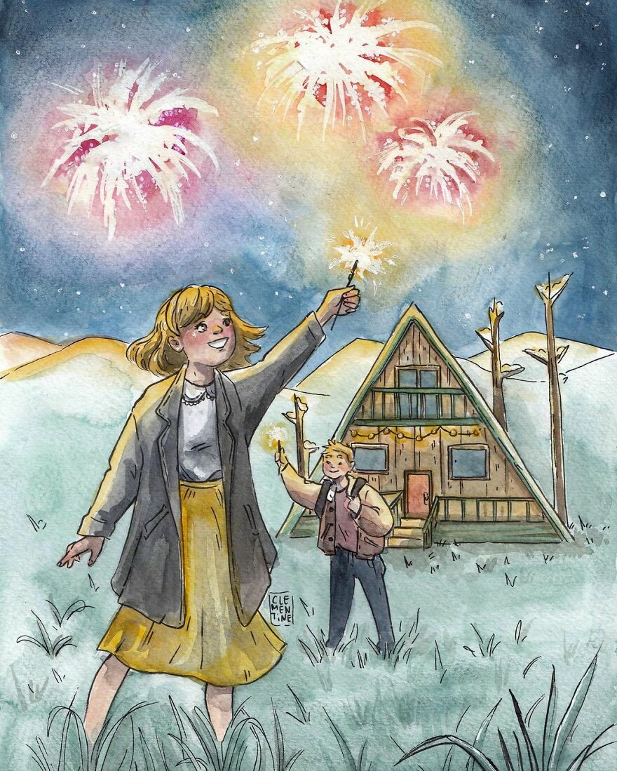 I Left My Job To Be A Full-Time Illustrator, Here Are 30 Cute Moments I Created With Watercolor And Ink I Left My Job To Be A Full-Time Illustrator, Here Are 30 Cute Moments I Created With Watercolor And Ink