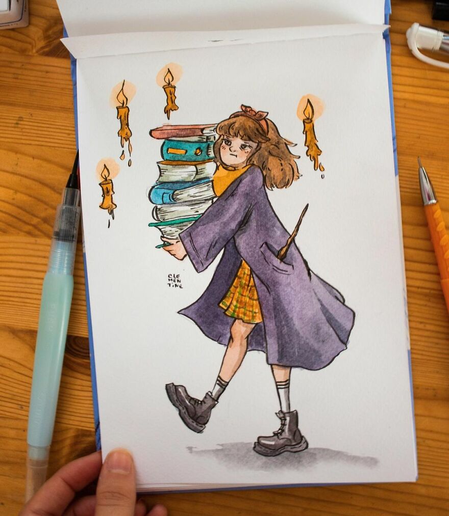 I Left My Job To Be A Full-Time Illustrator, Here Are 30 Cute Moments I Created With Watercolor And Ink I Left My Job To Be A Full-Time Illustrator, Here Are 30 Cute Moments I Created With Watercolor And Ink