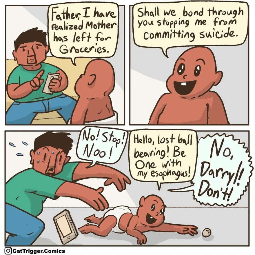 30 Hilariously Twisted Comics By “Cat Trigger” 30 Hilariously Twisted Comics By “Cat Trigger”