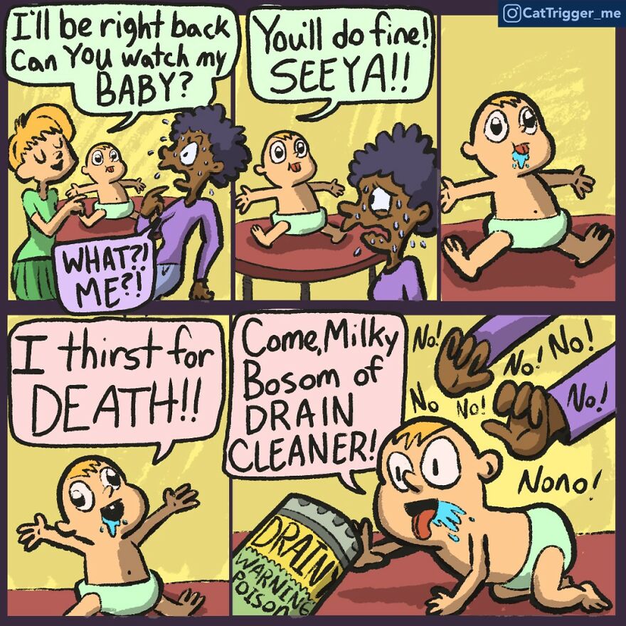 30 Hilariously Twisted Comics By “Cat Trigger” 30 Hilariously Twisted Comics By “Cat Trigger”