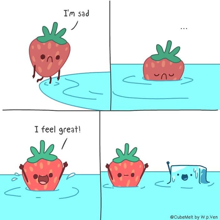 30 Comics About The Daily Struggles Of An Ice Cube By This Artist 30 Comics About The Daily Struggles Of An Ice Cube By This Artist