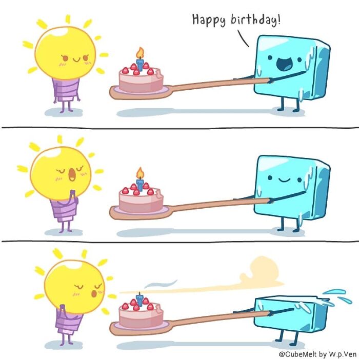 30 Comics About The Daily Struggles Of An Ice Cube By This Artist 30 Comics About The Daily Struggles Of An Ice Cube By This Artist