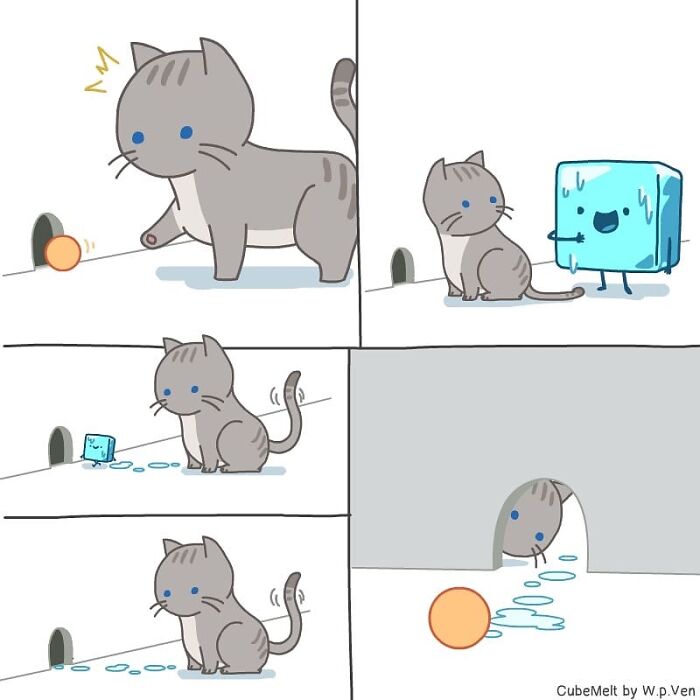 30 Comics About The Daily Struggles Of An Ice Cube By This Artist 30 Comics About The Daily Struggles Of An Ice Cube By This Artist