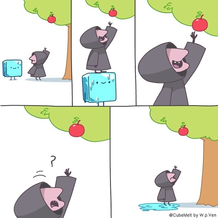 30 Comics About The Daily Struggles Of An Ice Cube By This Artist 30 Comics About The Daily Struggles Of An Ice Cube By This Artist